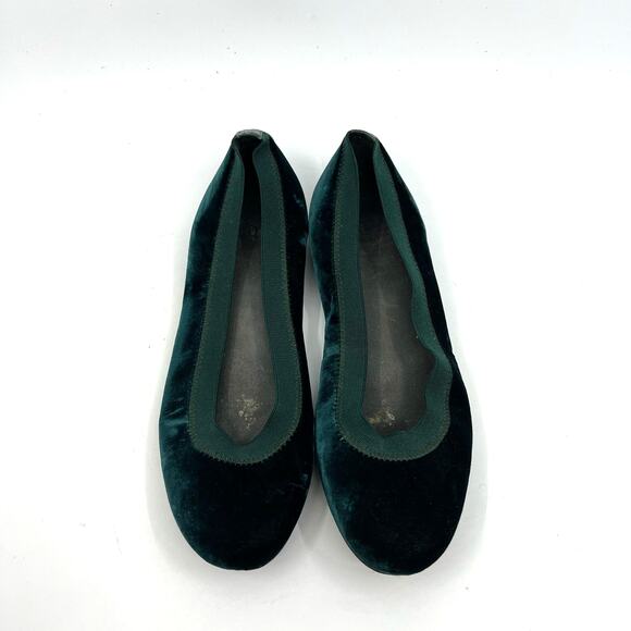 Stuart Weitzman Suede Whipstitch Trim Ballet Flats 6 US - Picture 5 of 10